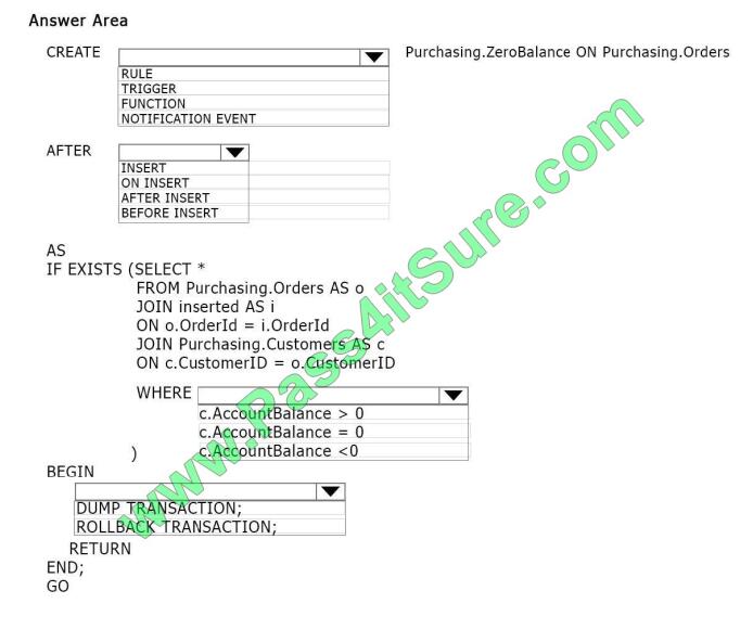 Pass4itsure 70-461 exams questions-q12-2