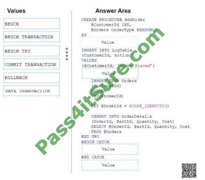 Pass4itsure 70-461 exams questions-q2