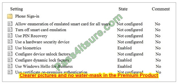 MD-101 free question q7